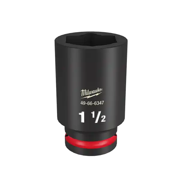 Milwaukee 49666347 Shockwave Impact Duty 3/4 Drive 1-1/2 Deep 6 Point Socket