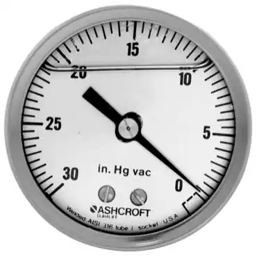 Ashcroft 251009AWL02B60 Duralife Pressure Gauge 0-60 PSI