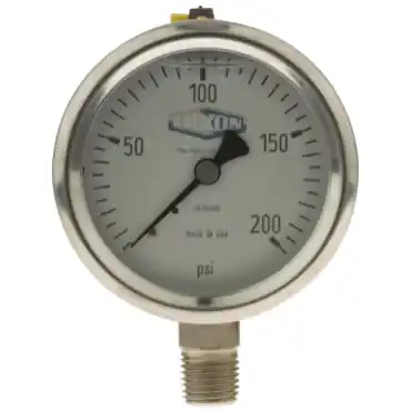 Dixon Valve & Coupling GLSS2000 Liquid Pressure Gauge 0-2000 PSI