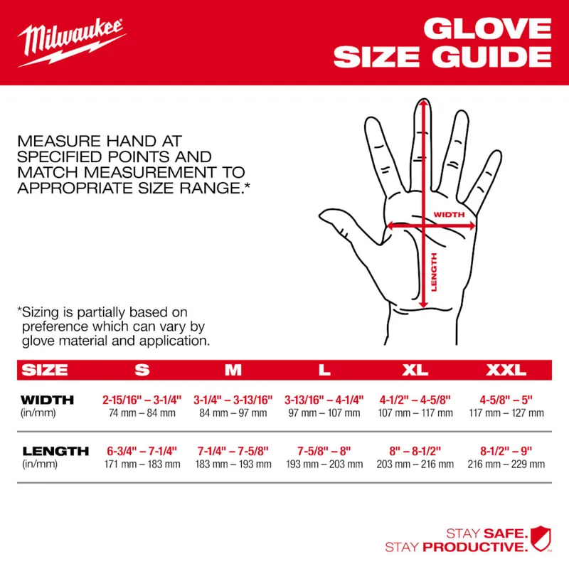 Milwaukee Tool 48-73-7124 Cut Level 2 High-Dexterity Nitrile Dipped Gloves - XXL