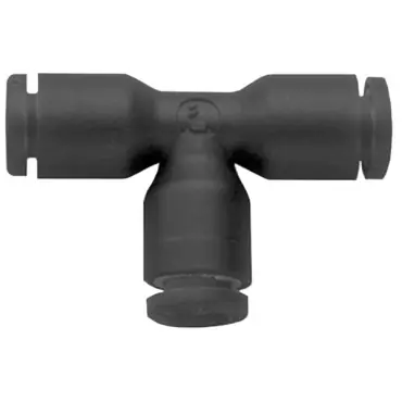 Dixon Valve & Coupling 31046200 Nylon/Nickel-Plated Brass Push-In Union Tee