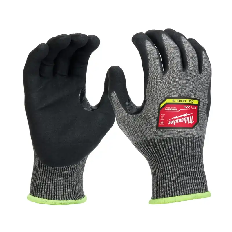 Milwaukee 48-73-7034 High-Dexterity Nitrile Dipped Gloves - Level 9 Cut Protection - XXL