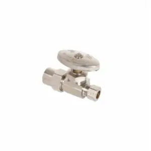 BrassCraft PR14XNS 1/2 x 3/8 in. Solvent Weld x OD Compression Knurled Straight Supply Stop Valve