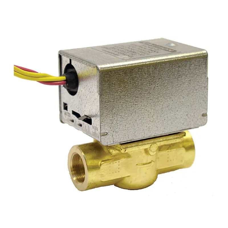 Resideo V8043E1129/U 24 Vac 1/2 in Invert-Flare N.C. QuickFit Zone Valve with 18 in lead wires