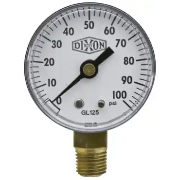 Dixon Valve & Coupling GL125 Dry Pressure Gauge 0 to 100 PSI