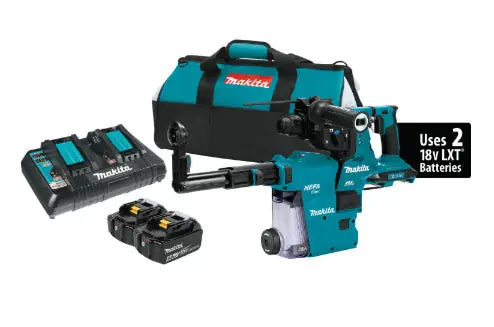 Makita XRH10PTW 18V X2 LXT Brushless 1-1/8 SDS Plus Rotary Hammer Kit