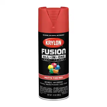 Krylon K02756007 Fusion All-In-One 12 oz Matte Fire Red