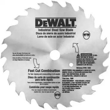 DeWalt DW3325 Steel Circular Saw Blades 7 1/4 in 40 Teeth Replacement MPN