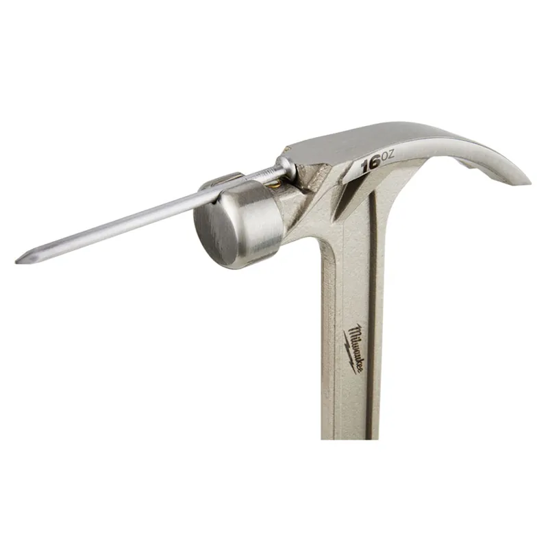 Milwaukee Tool 48-22-9018 16oz Smooth Face Hybrid Claw Hammer