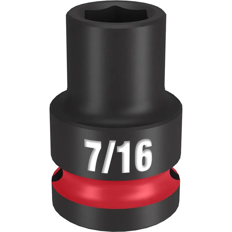 Milwaukee 49666201 SHOCKWAVE Impact Duty 1/2 Drive 7/16 Standard 6 Point Socket 49-66-6201
