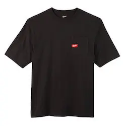 Milwaukee 601B-L Heavy Duty Pocket T-Shirt - Short Sleeve - Black L