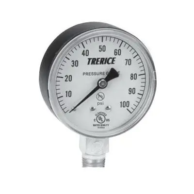 Trerice 800B2502LA30/15 800B Dry Utility Pressure Gauge 30 in Hg to 15 psi