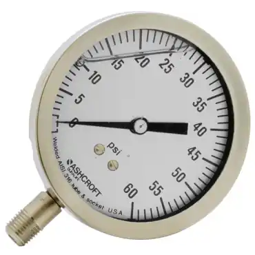 Ashcroft 251009SWL02L60 Duralife Pressure Gauge 0-60 psi