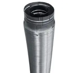 DURAVENT 58DVA-36FF DuraVent Chimney Pipe 6 In. 36 In. Length