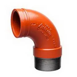 Victaulic 18 Elbow 90DEG 2 Inch Ductile Iron MPTxGrooved
