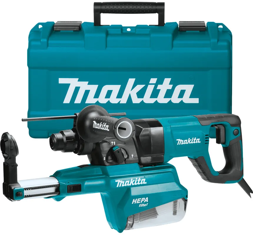 Makita HR2661 1 AVT Rotary Hammer with HEPA Dust Extractor D-Handle