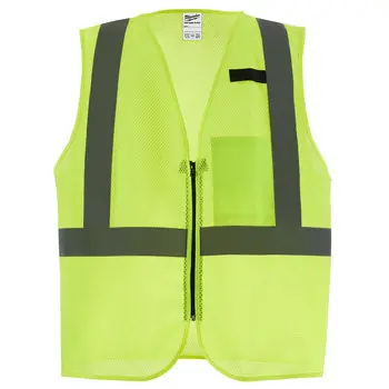 Milwaukee Tool 48-73-2243 Class 2 High Visibility Yellow Mesh One Pocket Safety Vest - 2X/3X