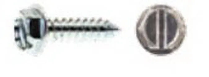 Primesource HW48100 Pro-Twist #8-18 x 1 Pierce 28 deg Hex Double Lead Zinc-Plated Metal Screw 8000/CT