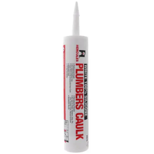 Hercules 25-676 10.1 oz Cartridge Silicone Plumbers Caulk White Replacement MPN