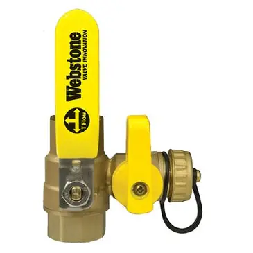 Webstone 54613 3/4 Sweat x IPS Pro-Pal Full Port Ball Valve w/ Hose Drain
