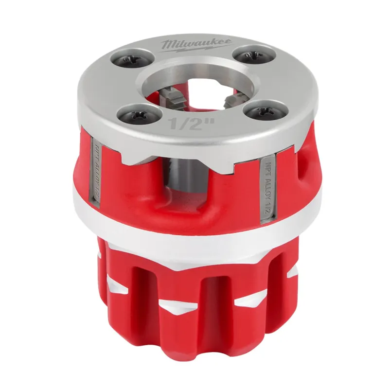 Milwaukee 48-36-1307 Compact 1/2 Alloy NPT Portable Pipe Threading Forged Aluminum Die Head