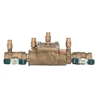 Watts Regulator 11/2LF007M2-QT-FZ Backflow Preventer LF007 1-1/2 Inch Lead Free Bronze Quarter Turn Dual Check