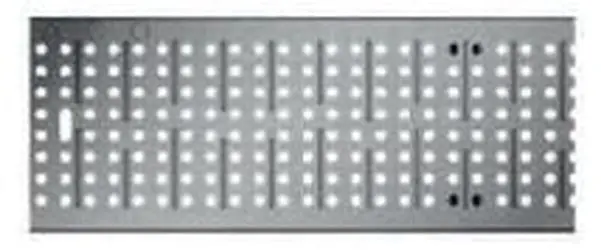 ACO 12656 Drain 411D 39.37 x 4.84 x 1.38 Galvanized Steel Perforated Grate for K100, KS100 Channels 50/PK