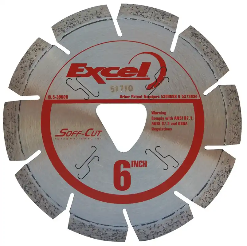 Husqvarna 542777007XL63000 Husqvarna 6 x .095 XL6 Red Soff-Cut Diamond Blade
