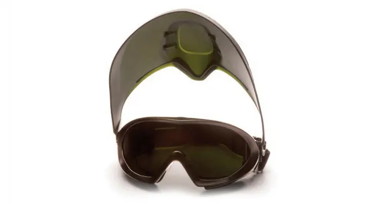 Pyramex GG504TSHIELDIR5 Green Tinted Face Shield with Ir5