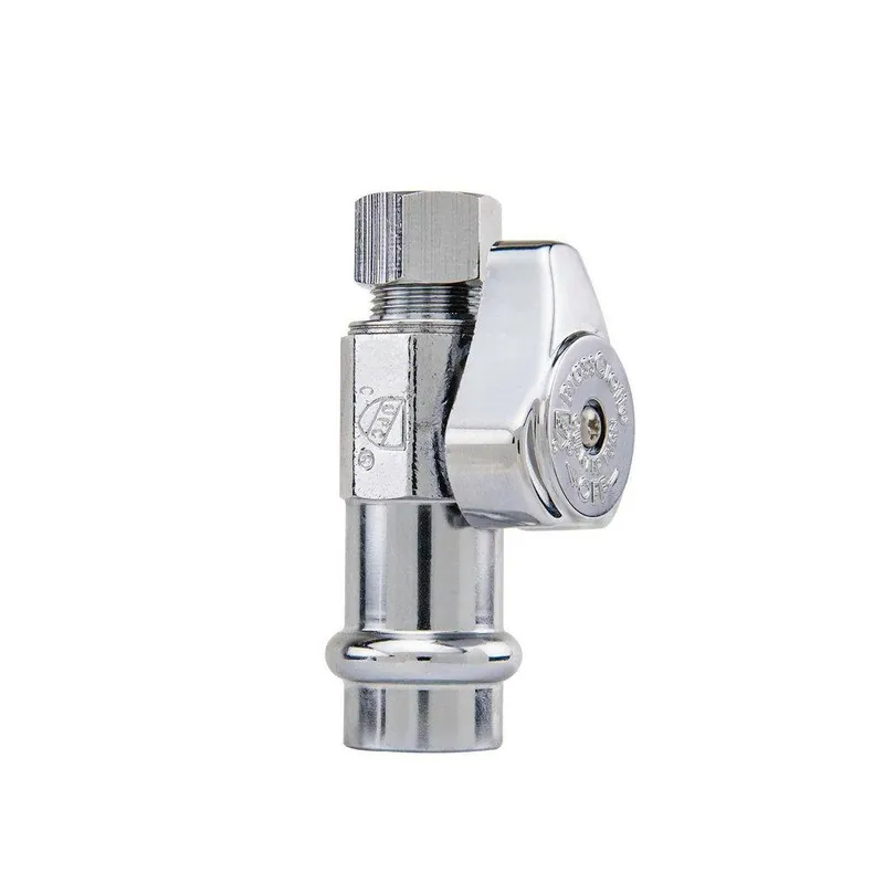 BrassCraft G2CP14XC1 1/2 x 3/8 in. Press x Compression Straight Supply Stop Valve