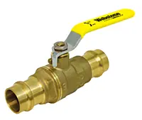Webstone 81706W 1-1/2 Press Full Port Forged Brass Ball Valve Lead Free
