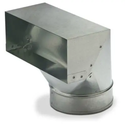 Heating & Cooling Products 25941250 90 Deg Register Boot 4X12X5