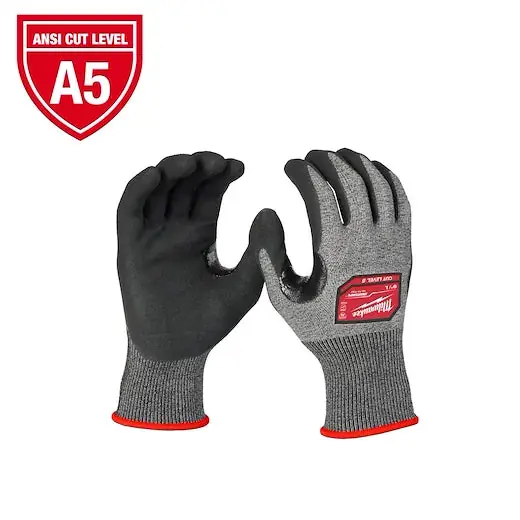 Milwaukee Tool 48-73-7150 Gloves High Dexterity Nitrile Cut Level 5 Small
