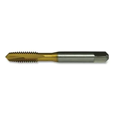 Greenfield 357021 TiN Plug Spiral Point Machine Tap, 1/4 in-20 Tool Size, UNC