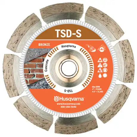 Husqvarna 542761409 Husqvarna 4-1/2 TSD-S Dri Disc Diamond Blade Wet/Dry