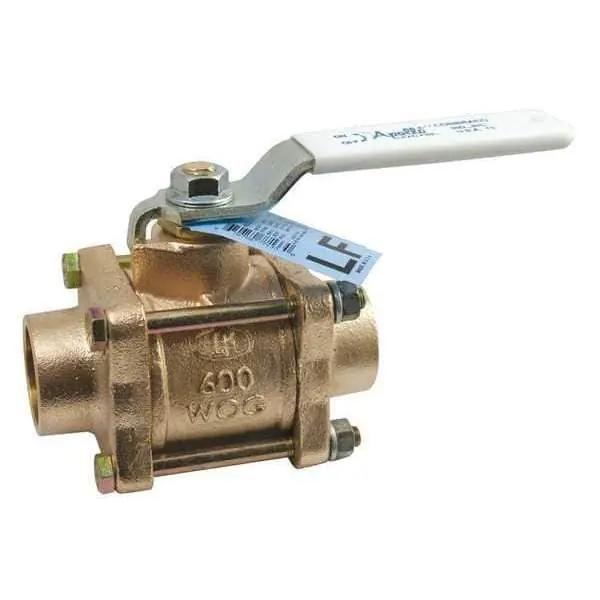 Apollo Valves 82LF24301 82LF-200 Series 1/2 in. Bronze Full Port Solder 600# Ball Valve