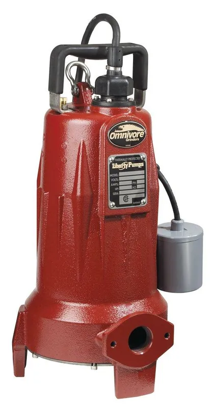 Liberty Pumps LSG203M 2 HP Manual Grinder Pump 208230V 25' Cord FNPT