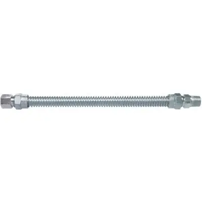 Dormont 30-3132-12 5/8 OD x 1/2 ID Stainless Steel Connector 1/2 MIP x 1/2 FIP x 12