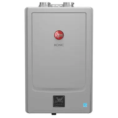 Rheem RTGH-S84I Water Heater IKONIC Residential Tankless Condensing No Pump Natural Gas or Propane 157K BTU