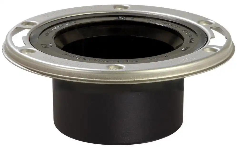 Sioux Chief 887-AM PushTite 3 x 4 in. Flush to Floor Open Closet Flange Stainless Steel