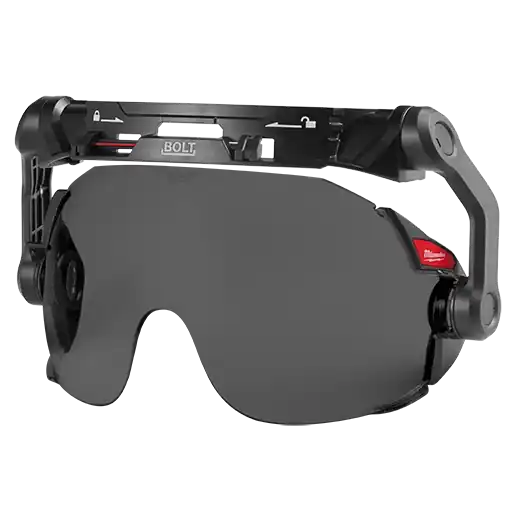 Milwaukee 48731416 BOLT Eye Visor Tinted Dual Coat Lens Compatible With Milwaukee Safety Helmets