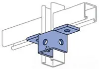 Unistrut P2345EG UNISTRUT P2345-EG 5-Hole 2 Corner Angle Connector