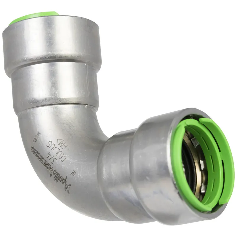 Apollo PWR7480121 Powerpress, Press Elbow, Non-Gas, 1/2 inch x 1/2 inch, Press x Press, 90 Degree, Model 407