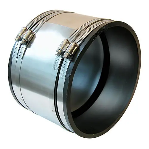 Fernco 1051-88RC Coupling Shield 8 Inch AC/DI To Cast Iron/Plastic Strong Back