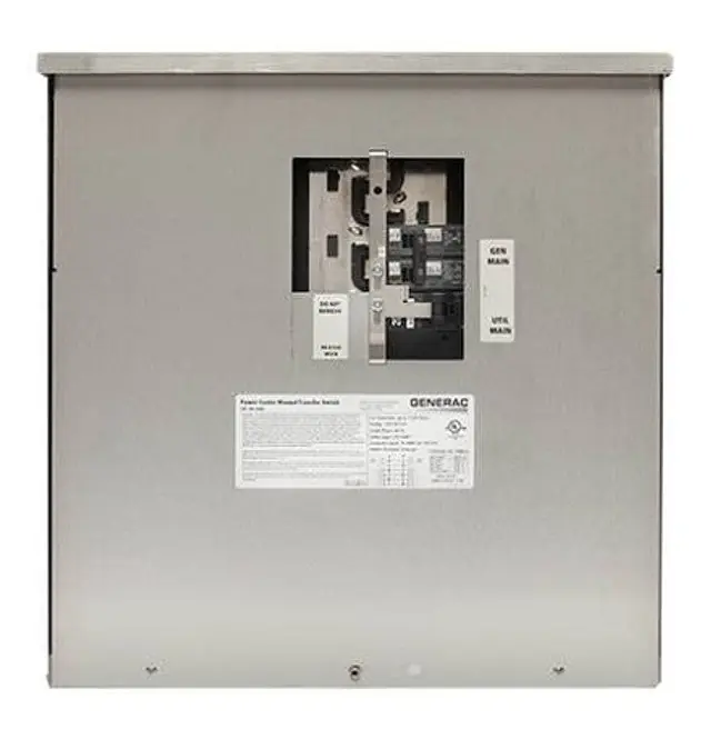 Generac 6382 Manual Transfer Switch 125/250 V 30 A 7500 W