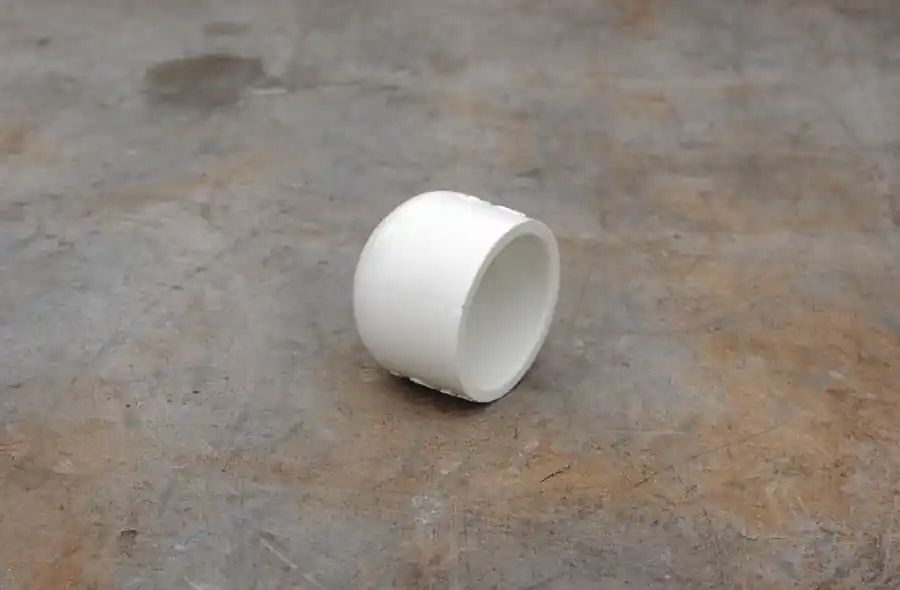 DURA 447005 DURA 1-1/16 x 1/2 Slip White PVC Cap