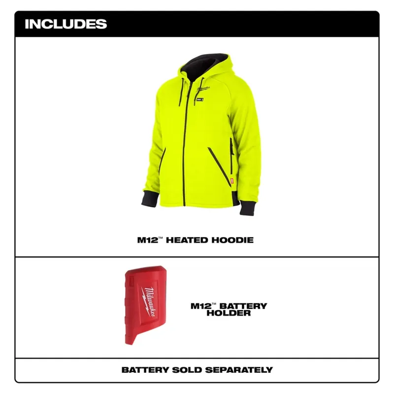 Milwaukee Tool 306HV-203X M12 Heated Hoodie Hi-Vis 3X
