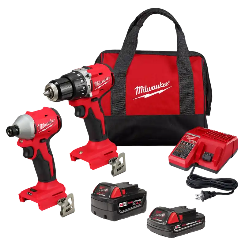 Milwaukee Tool 3693-22CX M18 BL Combo Kit HMR DRL IMP DVR