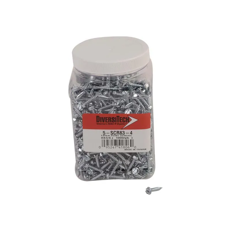 DiversiTech 5-SCR83-4 3/4 in. Screw Hex Washer Head Slotted 1000 Pack