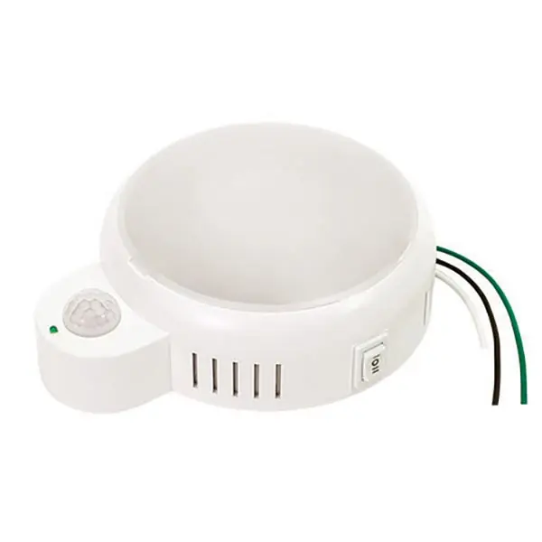Engineered Products 16545 Keyless Small Space Luminaire With Motion Sensor, LED Lamp, 120 VAC, Plastic Housing